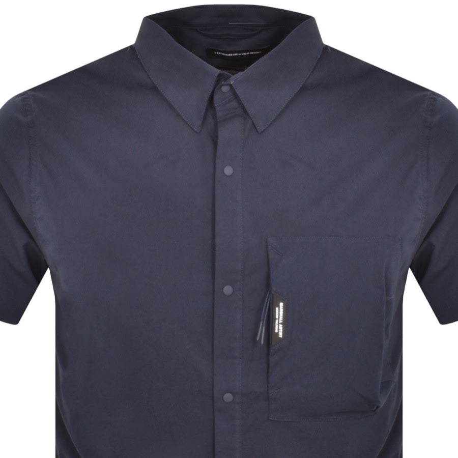 Image number 2 for Marshall Artist Minerva Short Sleeve Shirt Navy