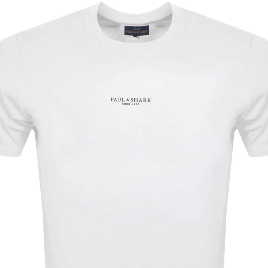 Image number 2 for Paul And Shark Short Sleeve Logo T Shirt White