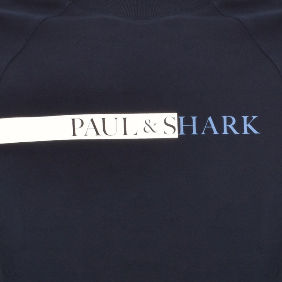 Image number 3 for Paul And Shark Logo Sweatshirt Navy