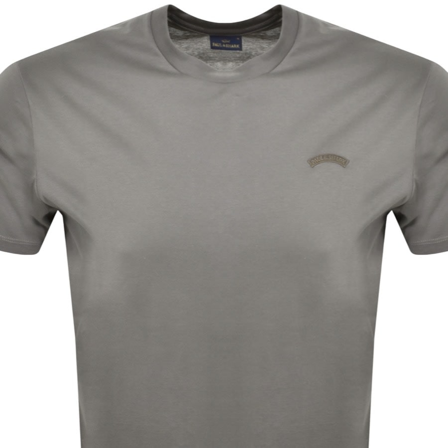 Image number 2 for Paul And Shark Short Sleeved Logo T Shirt Grey