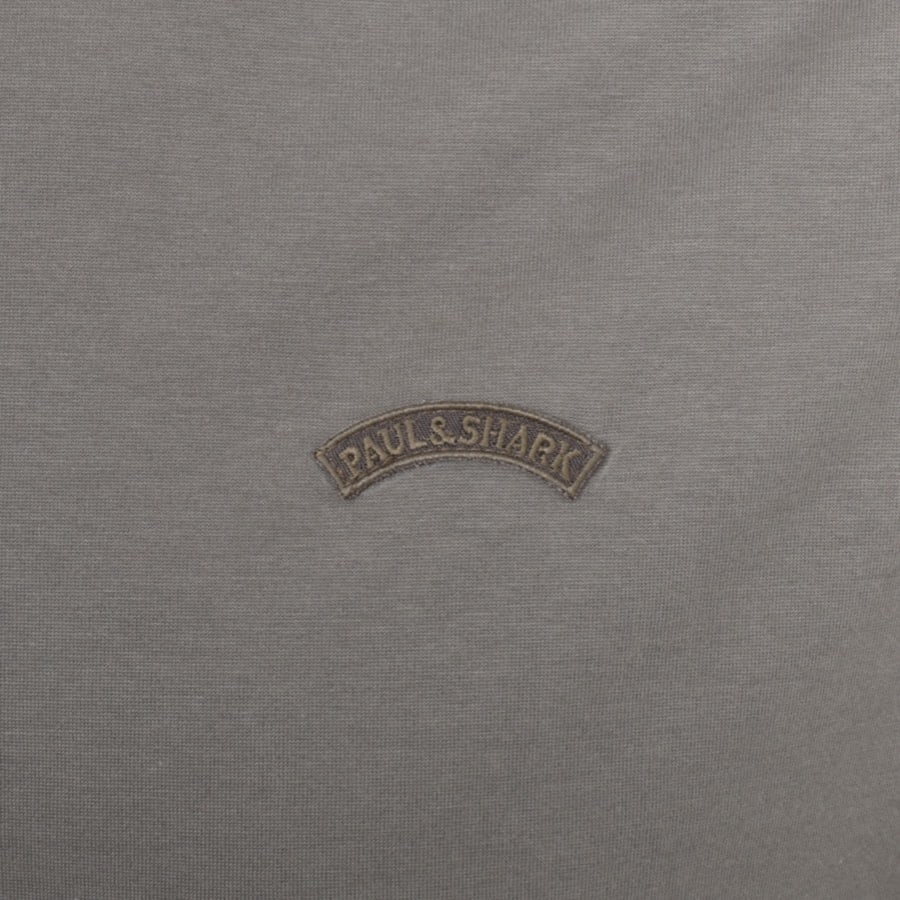 Image number 3 for Paul And Shark Short Sleeved Logo T Shirt Grey
