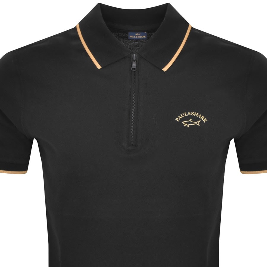 Image number 2 for Paul And Shark Polo T Shirt Black