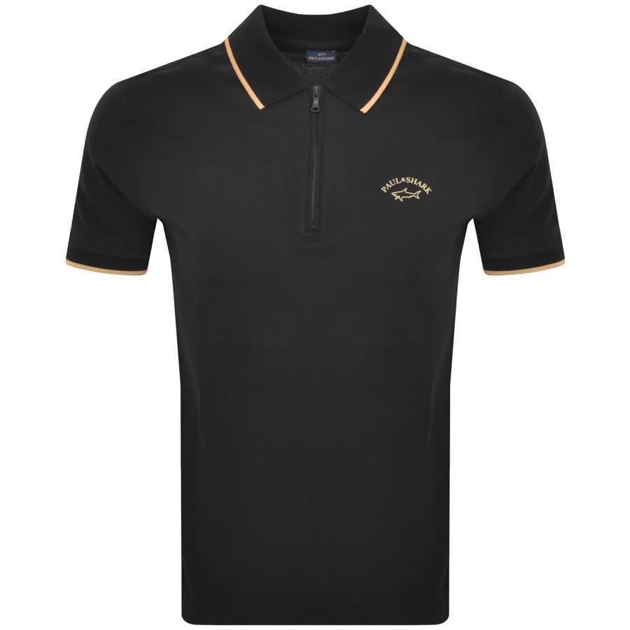 Image number 1 for Paul And Shark Polo T Shirt Black