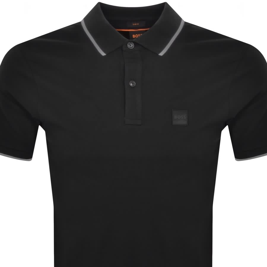 Image number 2 for BOSS Passertip Polo T Shirt Black