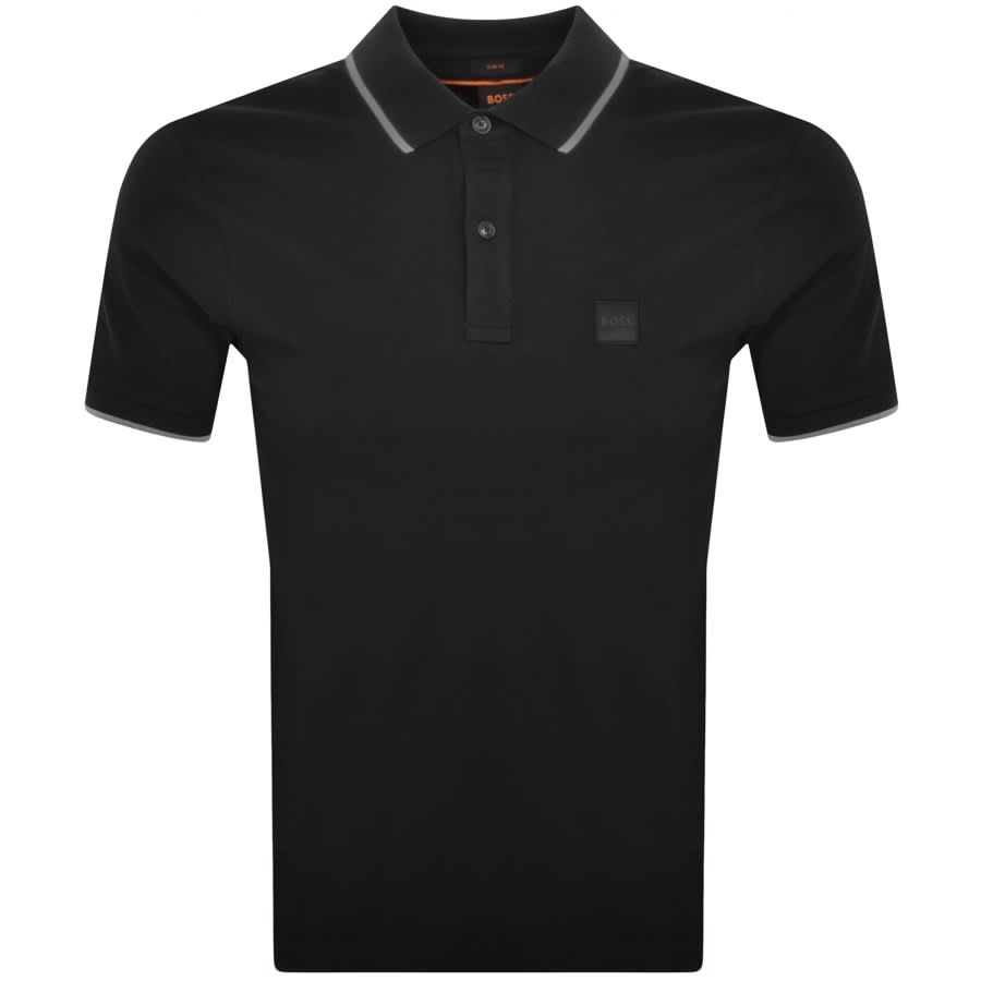 Image number 1 for BOSS Passertip Polo T Shirt Black