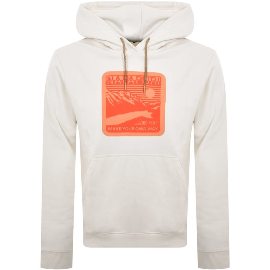 Napapijri white hoodie shop