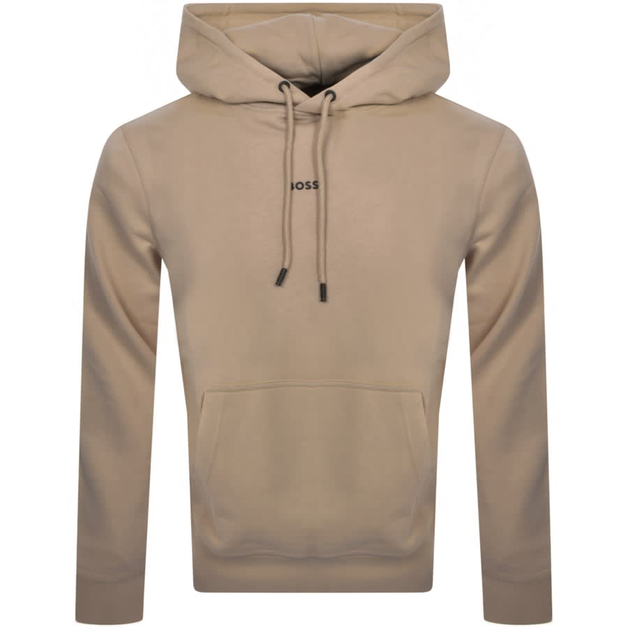 Image number 1 for BOSS Wetalk Pullover Hoodie Brown