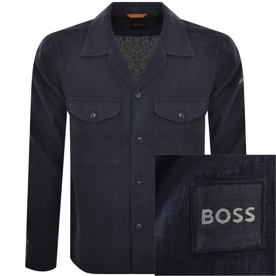 Image number 1 for BOSS Lovel 8 Overshirt Navy