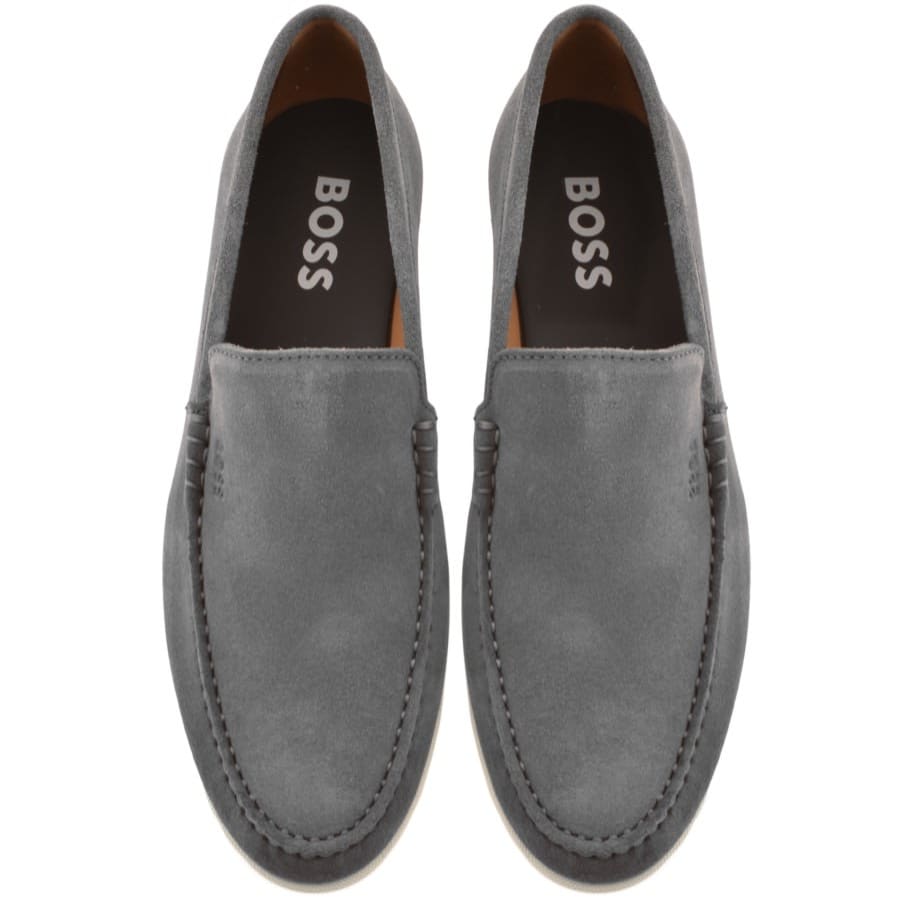 Image number 3 for BOSS Sienne Loafers Grey