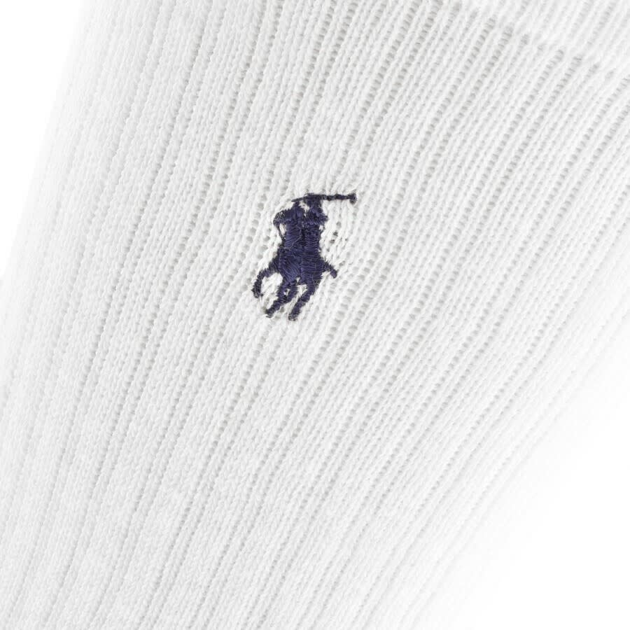 Image number 3 for Ralph Lauren 6 Pack Socks White