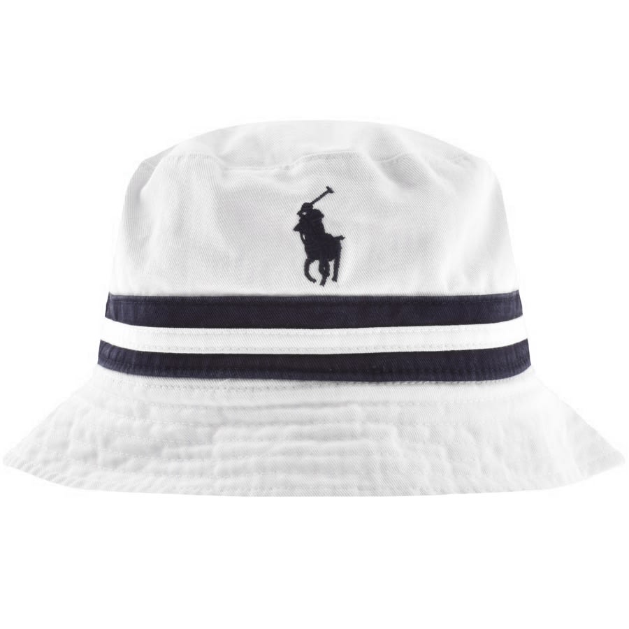 Image number 3 for Ralph Lauren Reversible Bucket Hat White