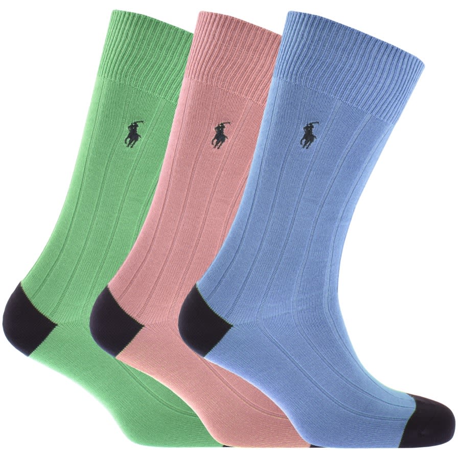 Image number 1 for Ralph Lauren 3 Pack Socks