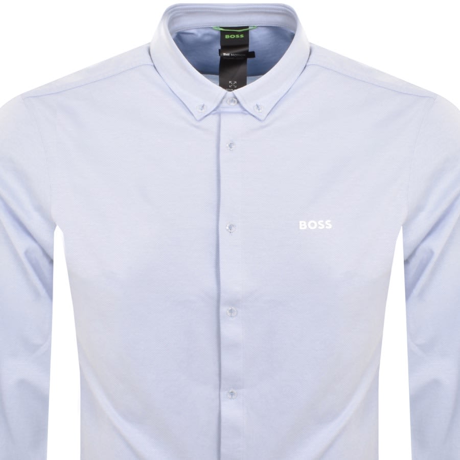 Image number 2 for BOSS Motion Long Sleeved Shirt Blue
