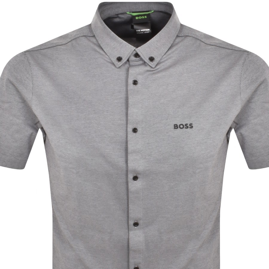 Image number 2 for BOSS Motion Short Sleeve Shirt Black