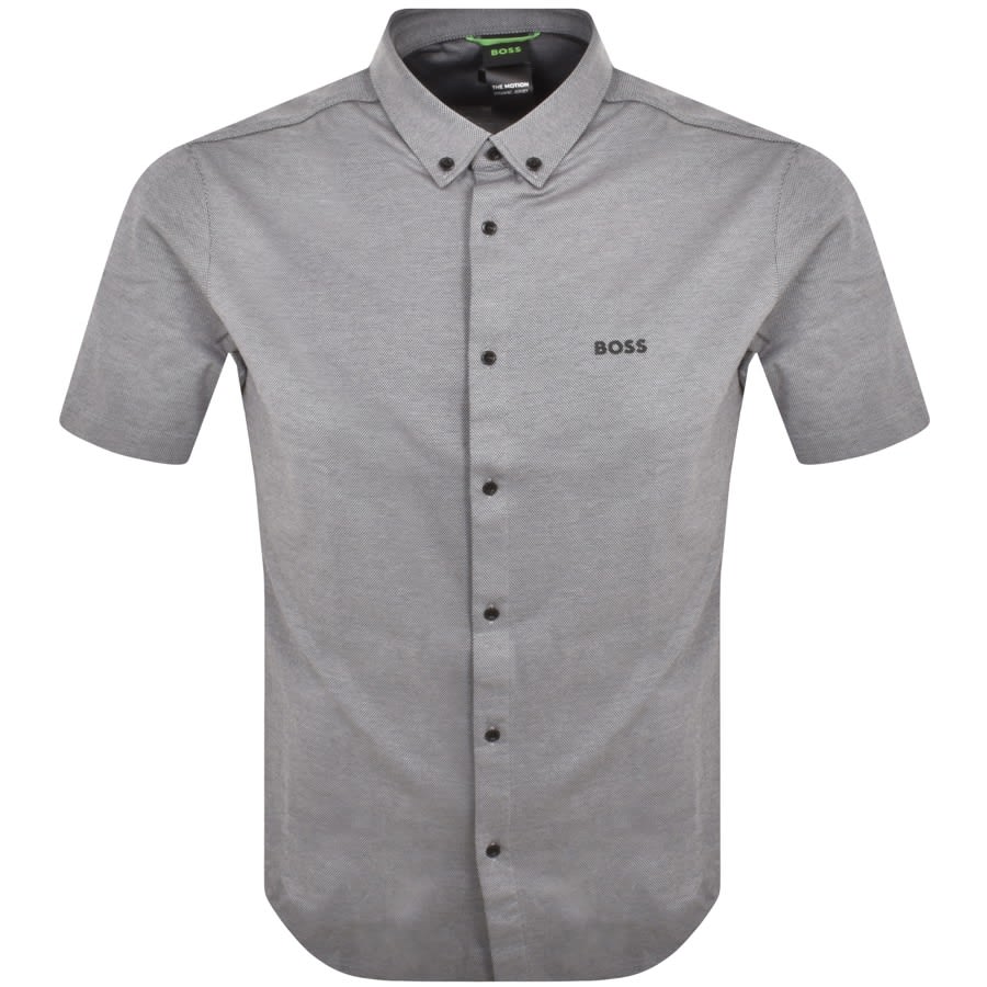 Image number 1 for BOSS Motion Short Sleeve Shirt Black