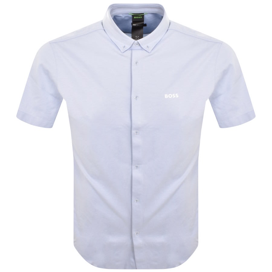 Image number 1 for BOSS Motion Short Sleeve Shirt Blue