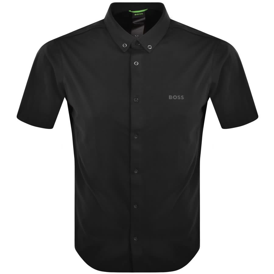 Image number 1 for BOSS Motion Short Sleeve Shirt Black