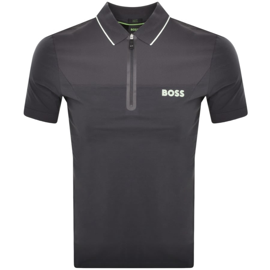 BOSS Philix Polo T Shirt Grey Mainline Menswear Denmark