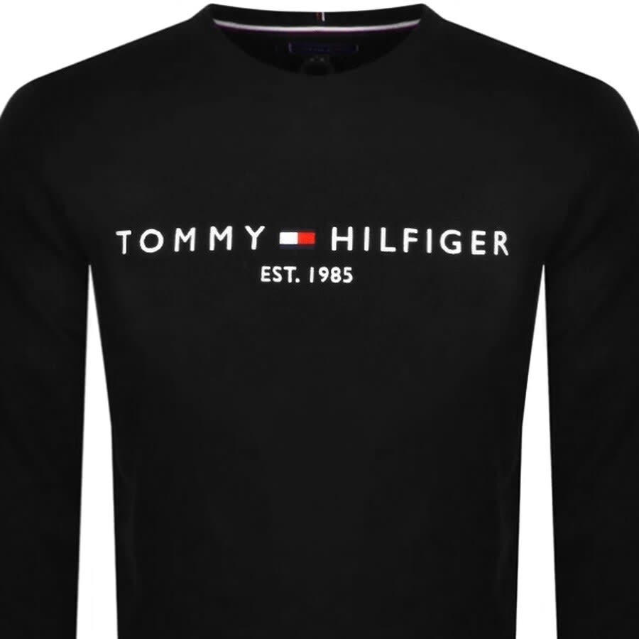 Image number 2 for Tommy Hilfiger Logo Sweatshirt Black