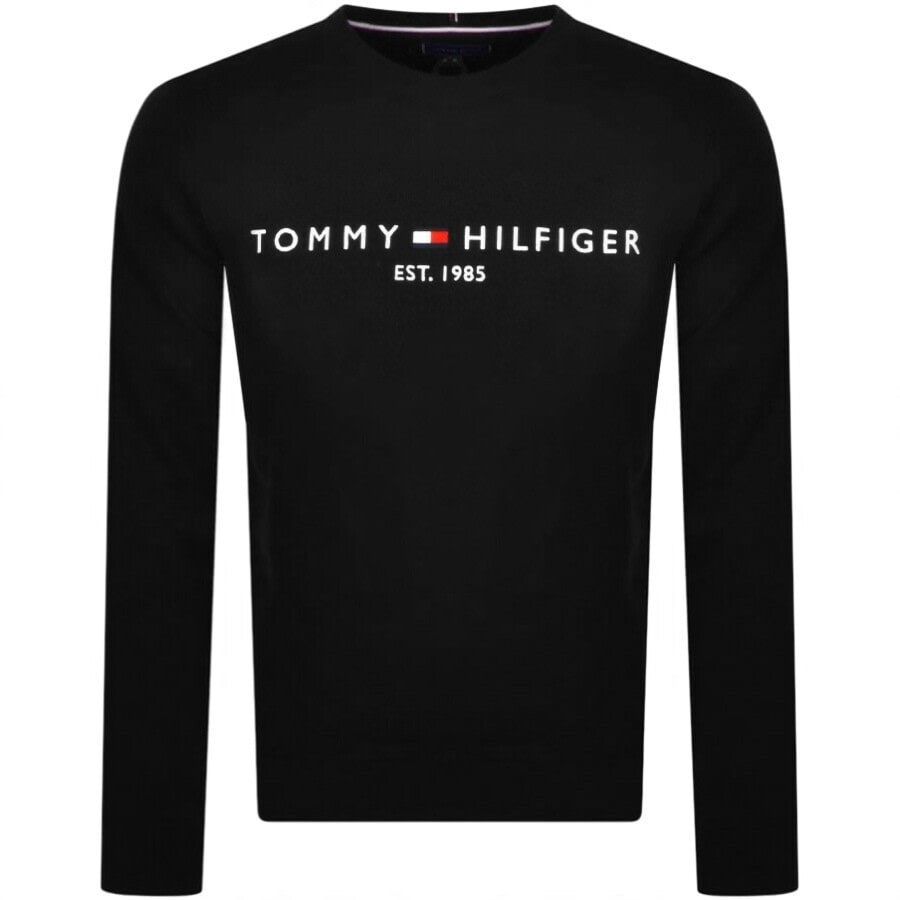Image number 1 for Tommy Hilfiger Logo Sweatshirt Black