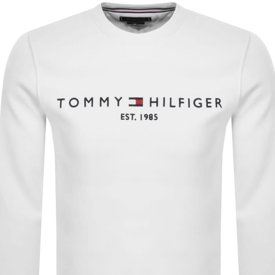 Image number 2 for Tommy Hilfiger Logo Sweatshirt White