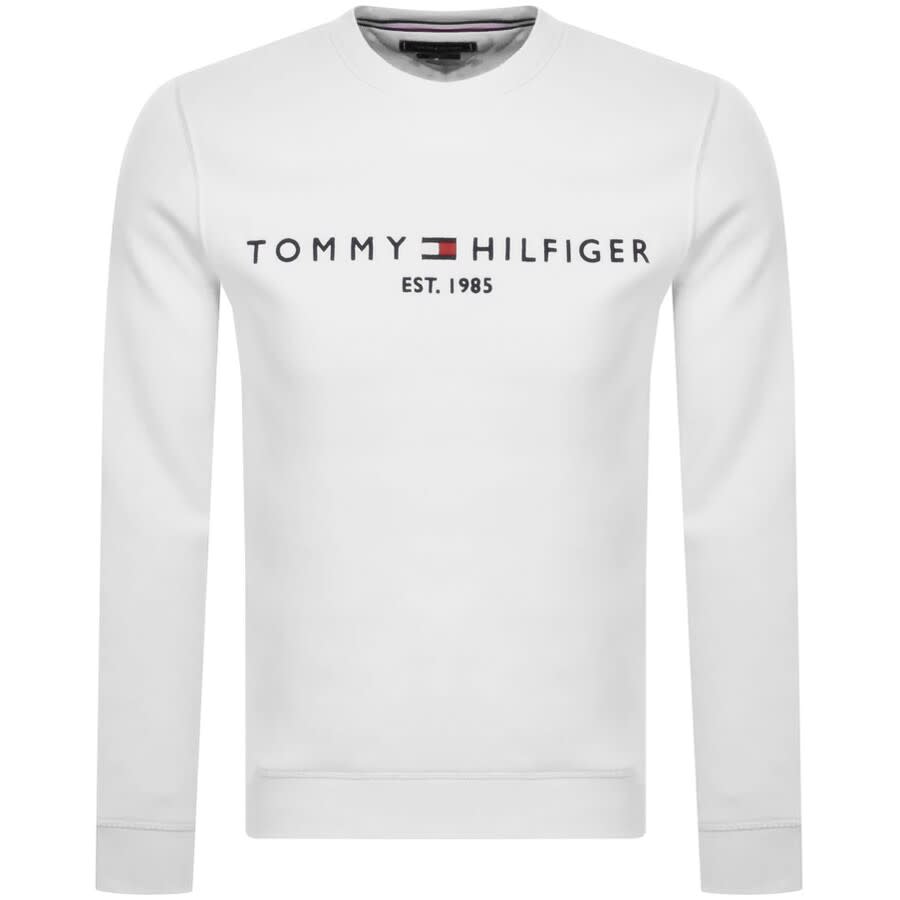 Image number 1 for Tommy Hilfiger Logo Sweatshirt White