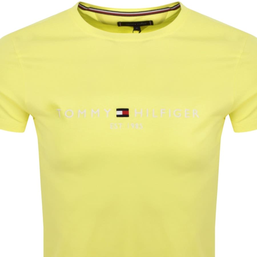 Image number 2 for Tommy Hilfiger Logo T Shirt Yellow