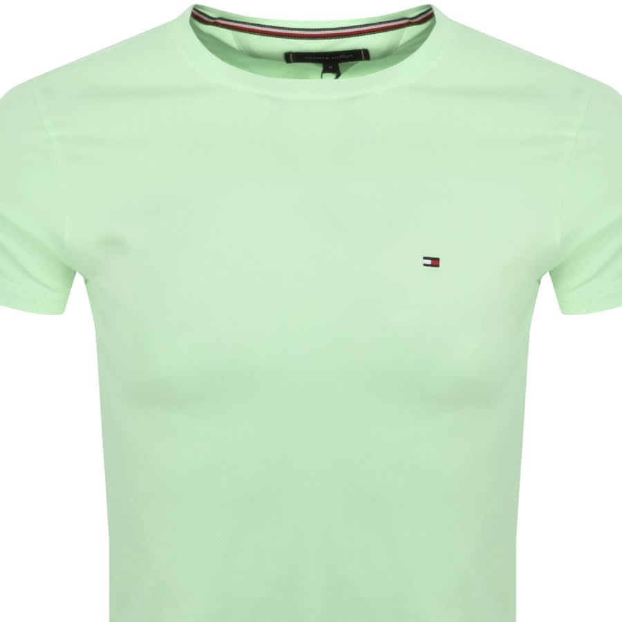 Image number 2 for Tommy Hilfiger Stretch Slim Fit T Shirt Green