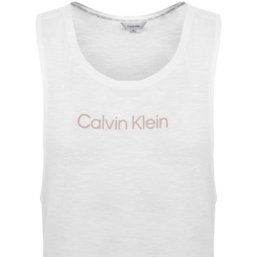 Image number 2 for Calvin Klein Logo Vest White