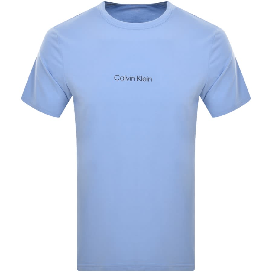 Image number 1 for Calvin Klein Crew Neck Lounge T Shirt Blue