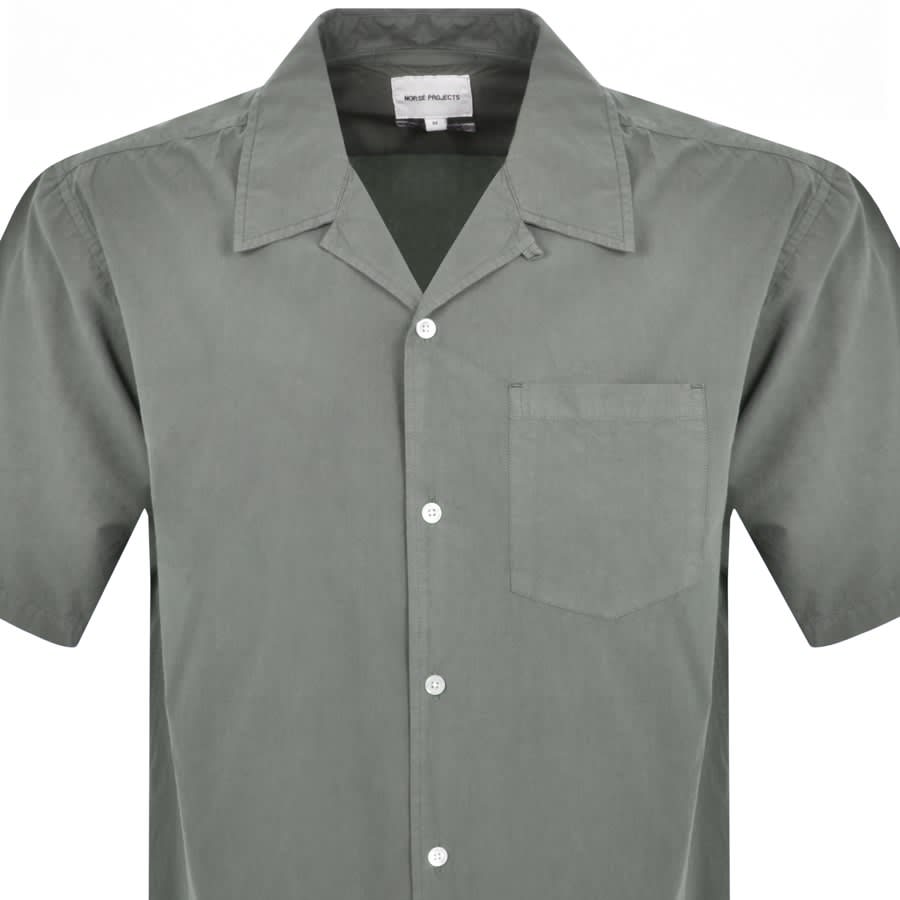 Image number 2 for Norse Projects Carsten Cotton Tencel Shirt Khaki