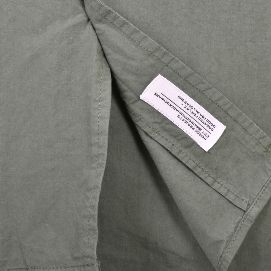 Image number 4 for Norse Projects Carsten Cotton Tencel Shirt Khaki