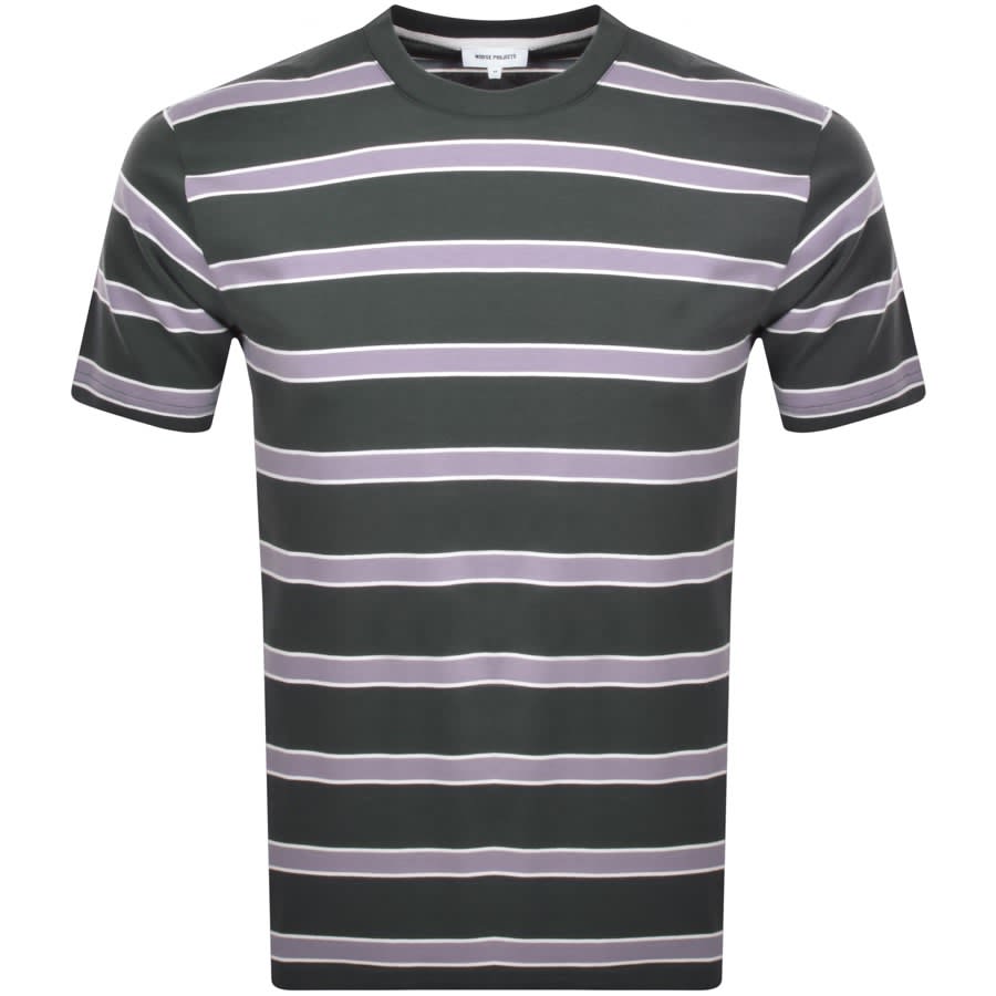 Image number 1 for Norse Projects Stripe T Shirt Grey