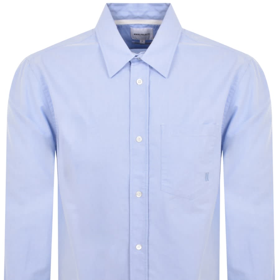 Image number 2 for Norse Projects Algot Relaxed Oxford Shirt Blue