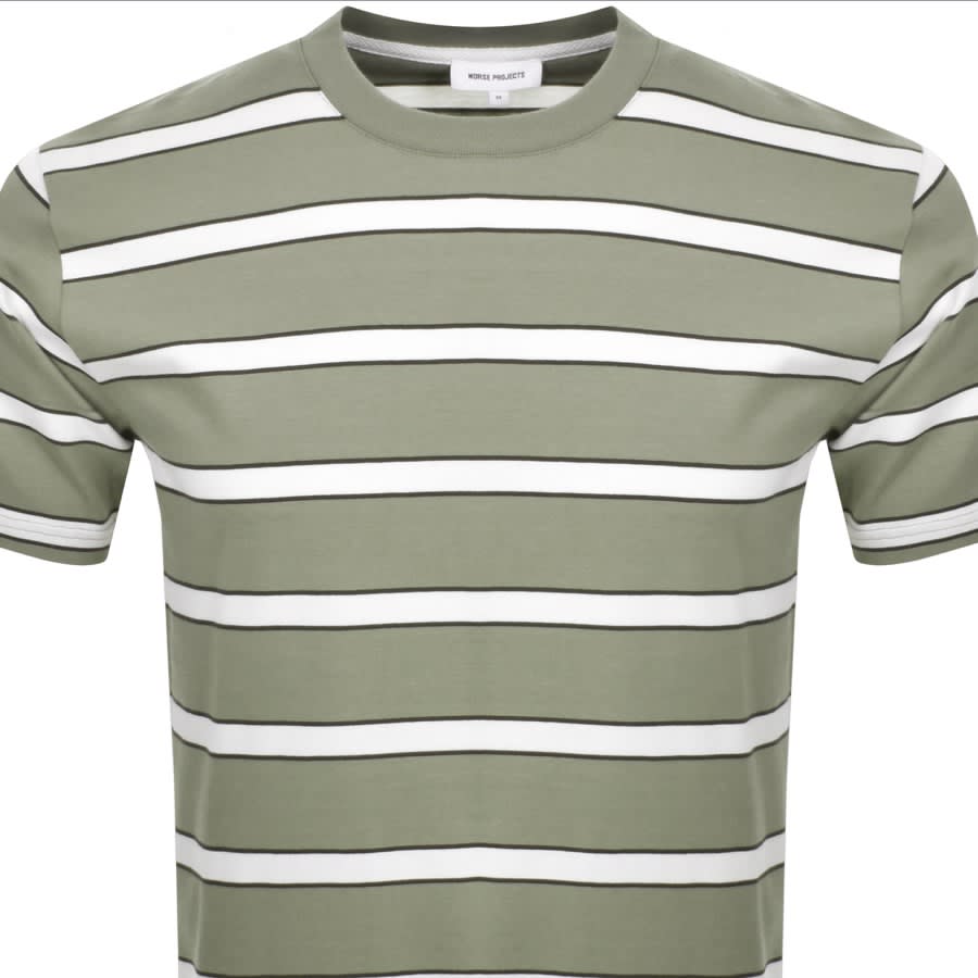 Image number 2 for Norse Projects Stripe T Shirt Green