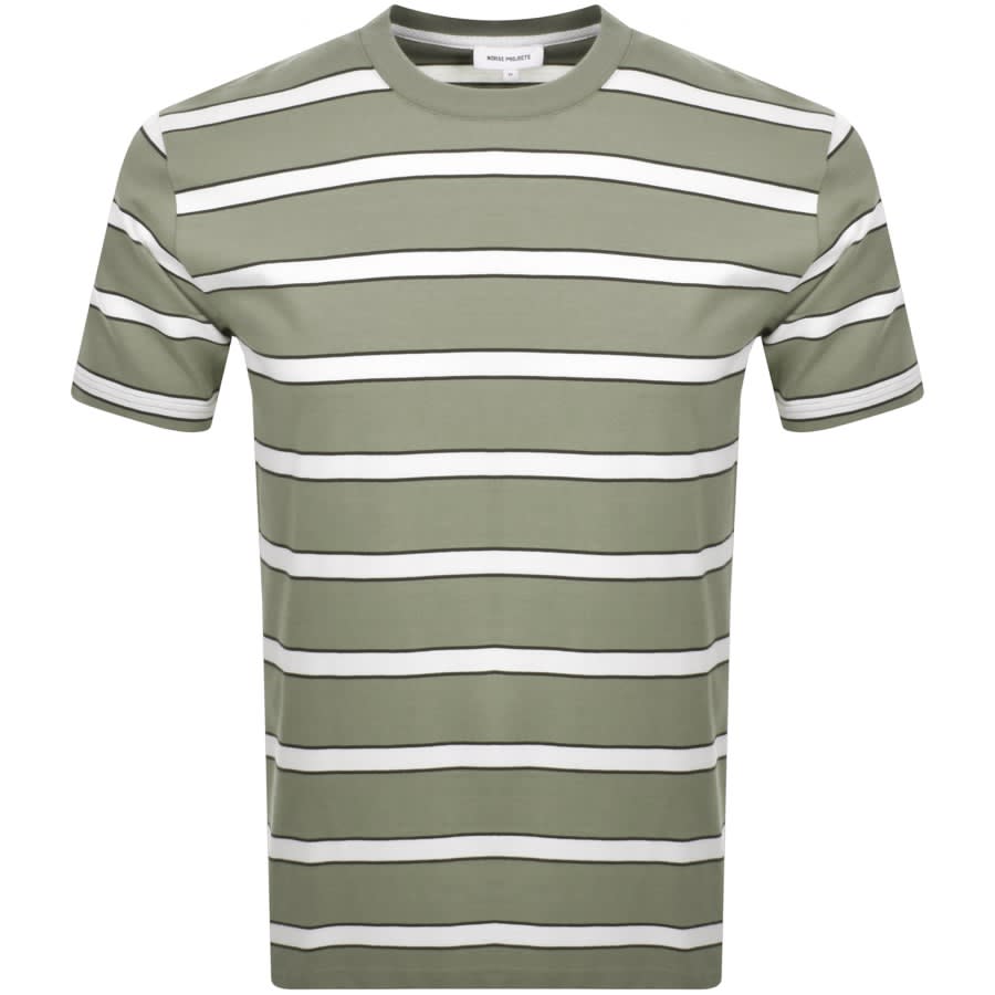 Image number 1 for Norse Projects Stripe T Shirt Green