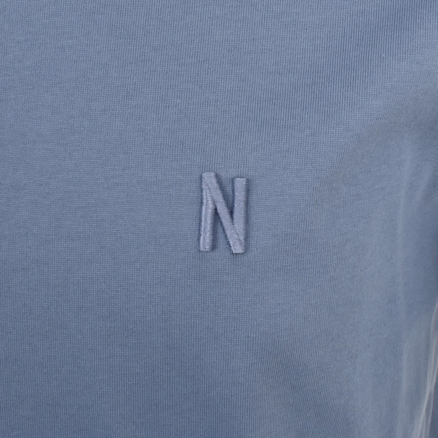 Image number 3 for Norse Projects Logo T Shirt Blue
