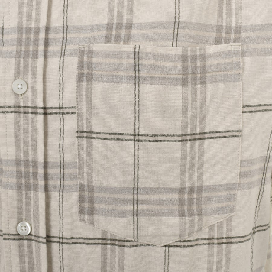 Image number 3 for Norse Projects Ivan Textured Check Shirt Beige