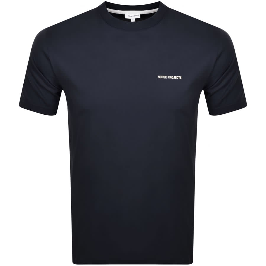 Image number 1 for Norse Projects Logo T Shirt Navy