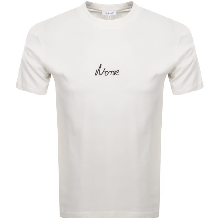 Image number 1 for Norse Projects Chain Link Logo T Shirt Off White