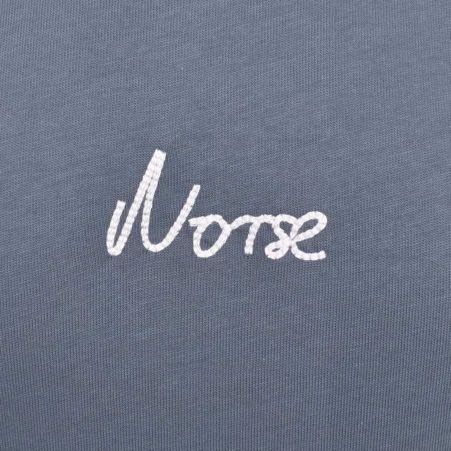 Image number 3 for Norse Projects Chain Link Logo T Shirt Blue