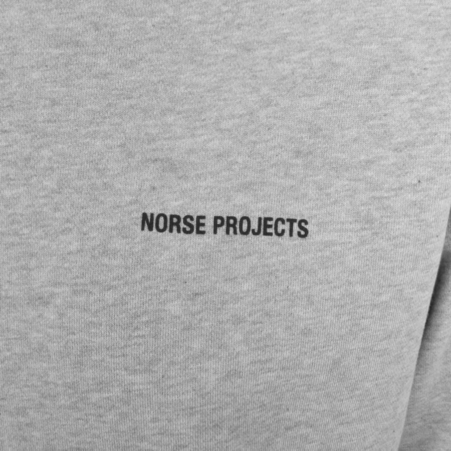 Image number 3 for Norse Projects Arne Relaxed Logo Sweatshirt Grey