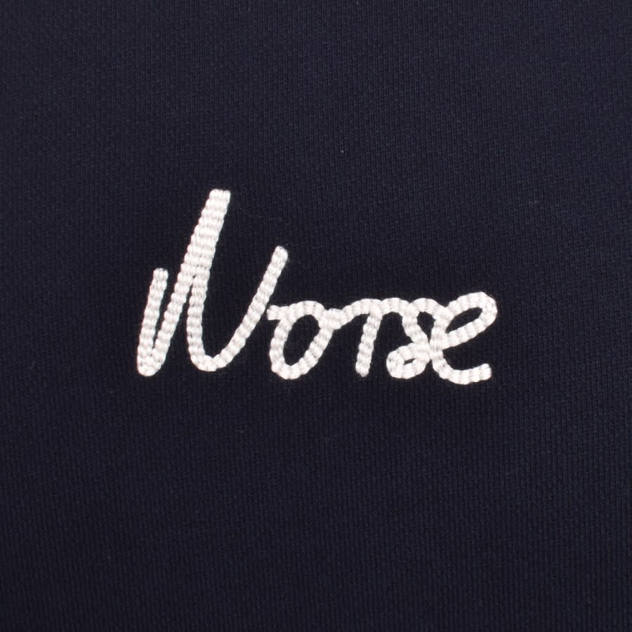 Image number 3 for Norse Projects Arne Relaxed Logo Sweatshirt Navy