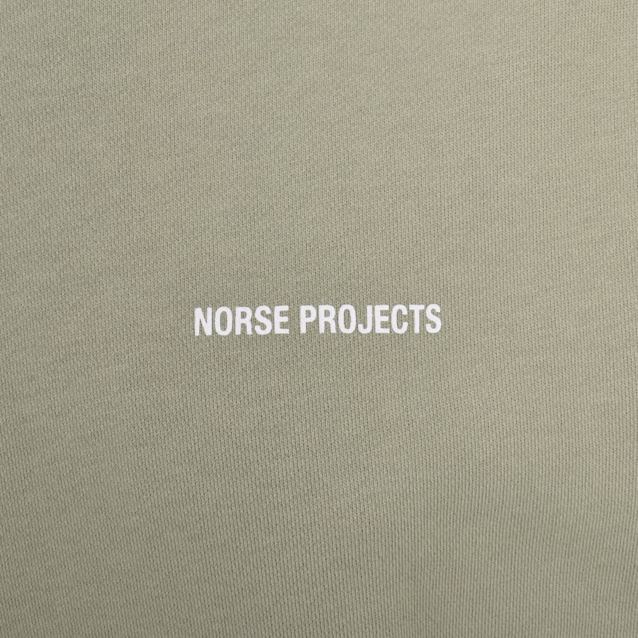 Image number 3 for Norse Projects Arne Relaxed Logo Sweatshirt Green