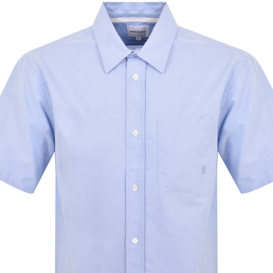 Image number 2 for Norse Projects Ivan Relaxed Oxford Shirt Blue