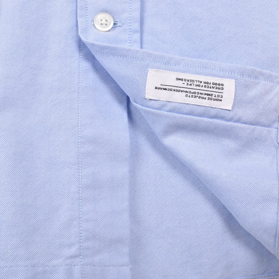 Image number 4 for Norse Projects Ivan Relaxed Oxford Shirt Blue