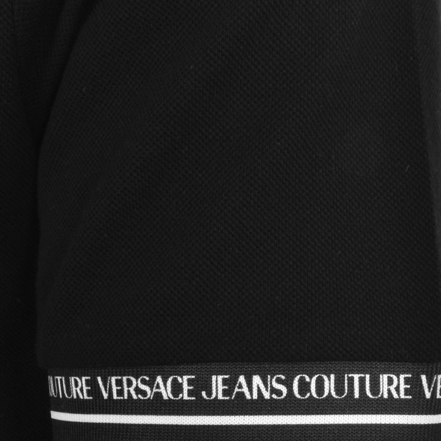 Image number 3 for Versace Jeans Couture Monogram Polo T Shirt Black