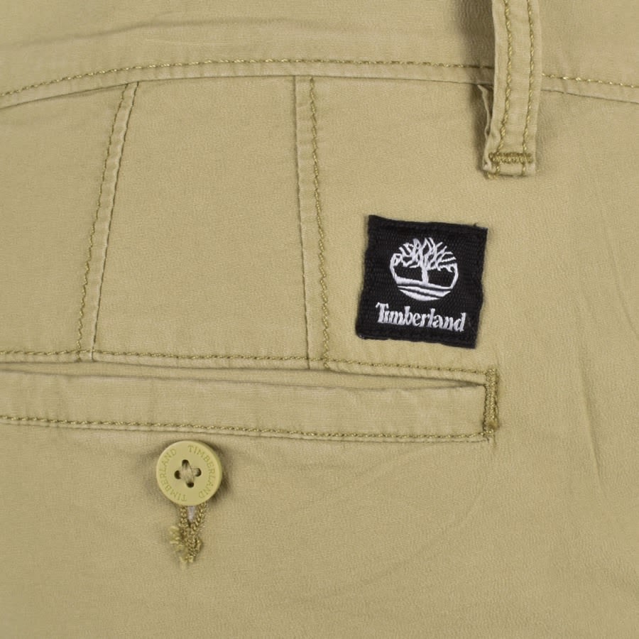 Image number 3 for Timberland Poplin Chino Shorts Green