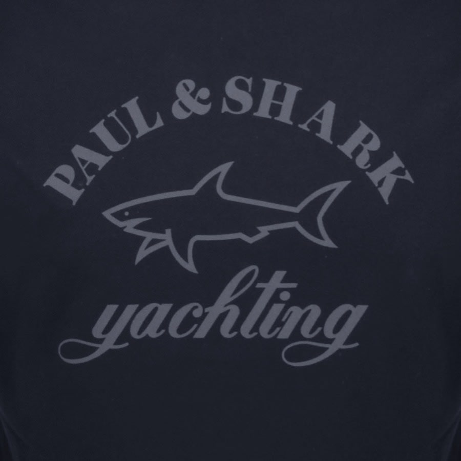 Image number 3 for Paul And Shark Logo T Shirt Navy