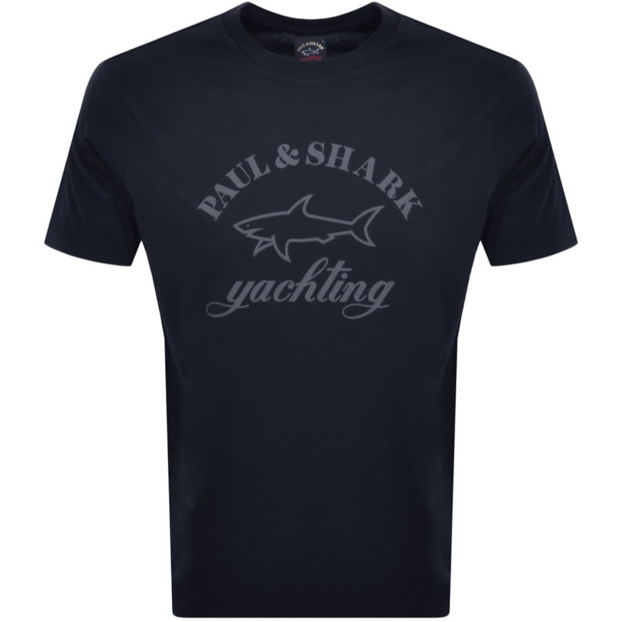 Image number 1 for Paul And Shark Logo T Shirt Navy